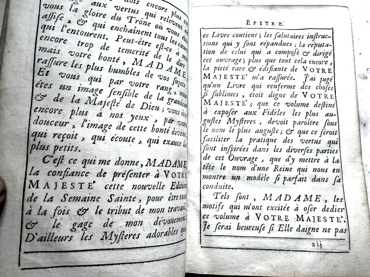  Reliure "Armes de Marie Leczinska"  Semaine Sainte reliure riche reliure a la fanfare maroquin-photo-4