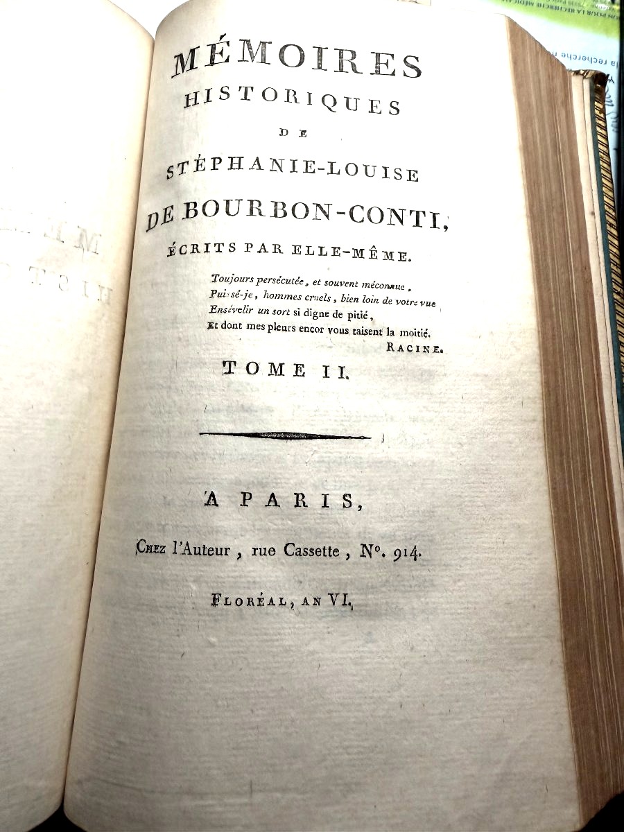 Memoires De Stéphanie-louise De Boubon-conti-photo-4