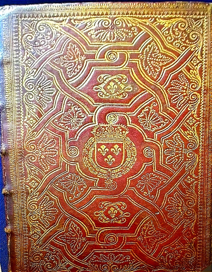 "coat Of Armes Of Louis XIV "  Binding Holy Week Rich Binding With Marocco Leater Trim-photo-7