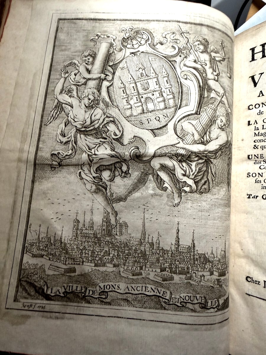 Vol. 1, Part 4: "history Of The City Of Mons: Ancient And Modern," By G.-j. De Boussu And J. L. Krafft, 1725-photo-4