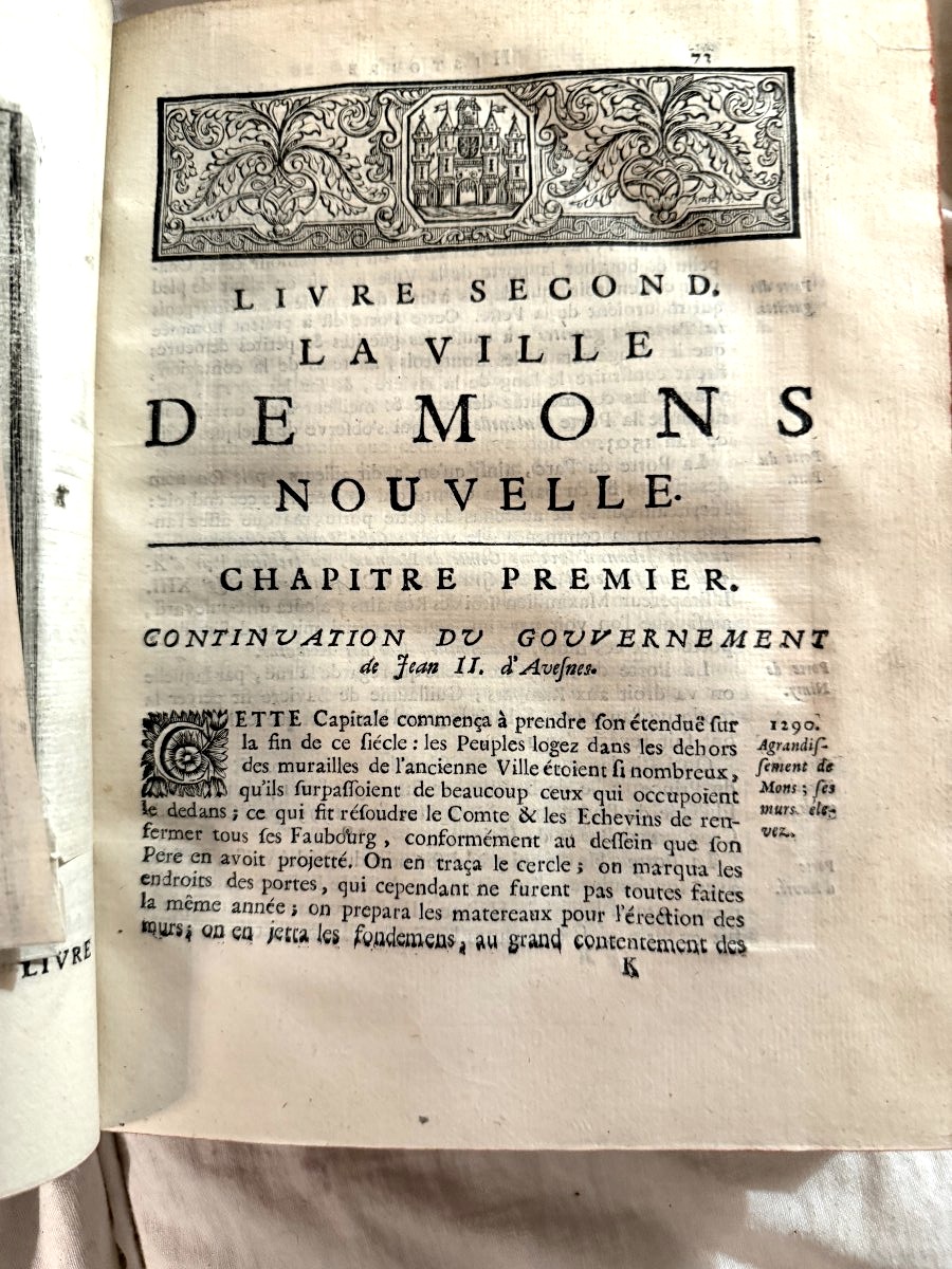 Vol. 1, Part 4: "history Of The City Of Mons: Ancient And Modern," By G.-j. De Boussu And J. L. Krafft, 1725-photo-6