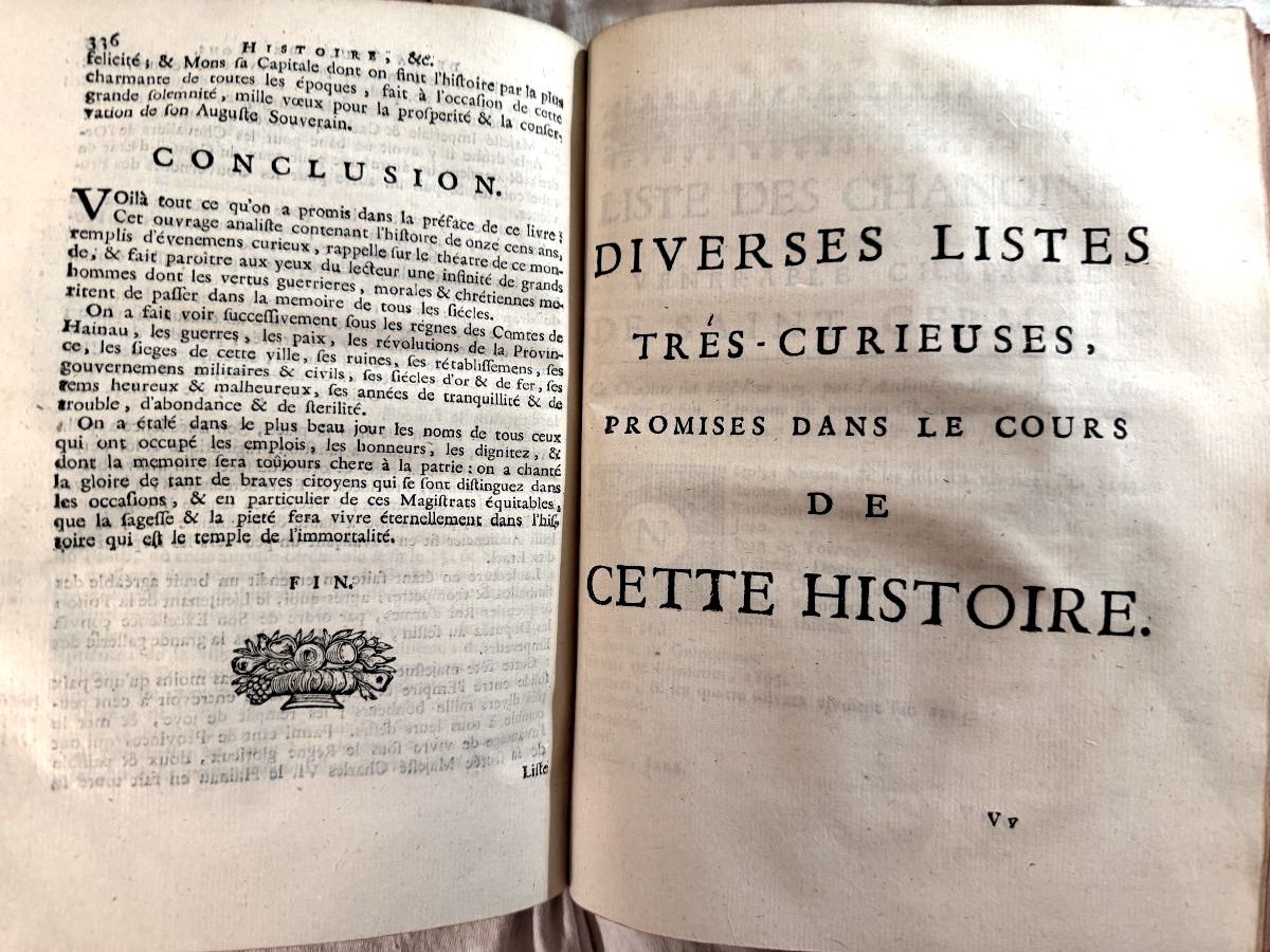 Vol. 1, Part 4: "history Of The City Of Mons: Ancient And Modern," By G.-j. De Boussu And J. L. Krafft, 1725-photo-7