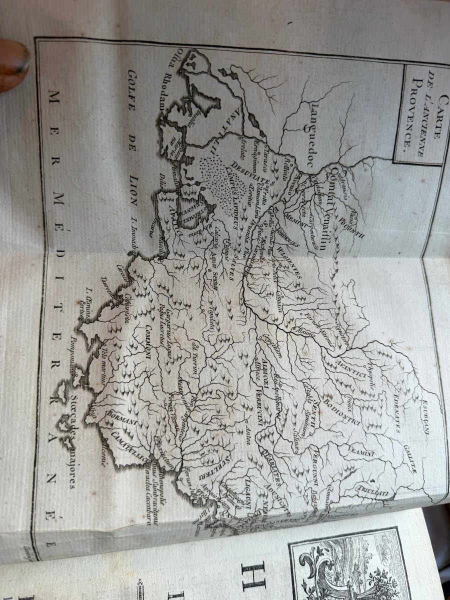  Rare: "general History Of Provence" (by Papon), Paris, 1777, Complete In 4 Vols., In-4-photo-3