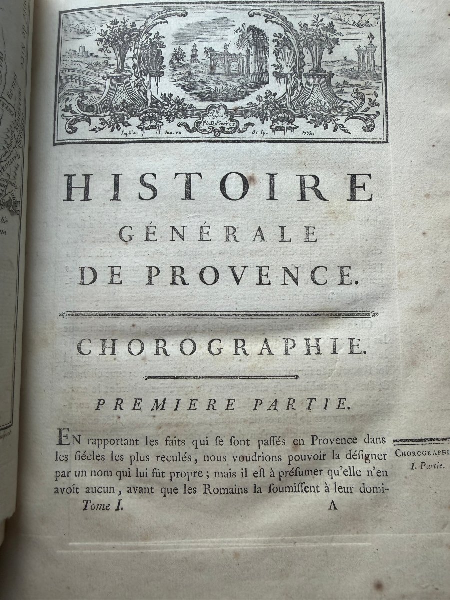  Rare: "general History Of Provence" (by Papon), Paris, 1777, Complete In 4 Vols., In-4-photo-4