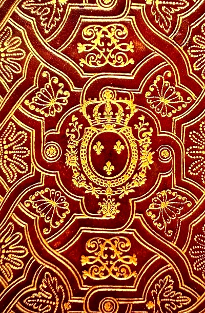 *belle Semaine Sainte* In Red Morocco Leather With Fanfare Binding, 8vo: Featuring The Coat Of Arms Of Louis XV From 1748