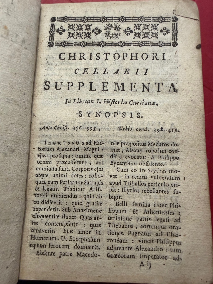 1 Vol In 16 en velin "Q. Curtii Rufi de Rebus Gestis Alexandri Magni" Historiarum .M; Raderii. -photo-2