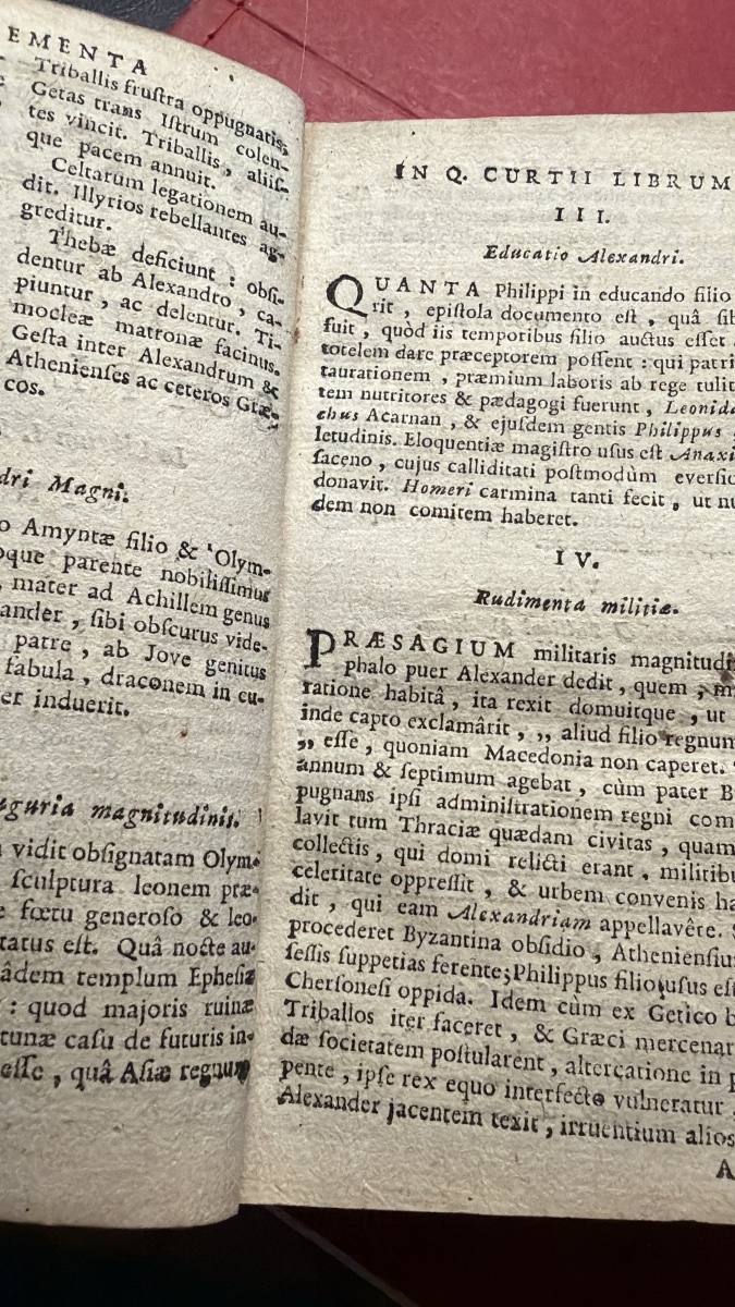 1 Vol In 16 en velin "Q. Curtii Rufi de Rebus Gestis Alexandri Magni" Historiarum .M; Raderii. -photo-3