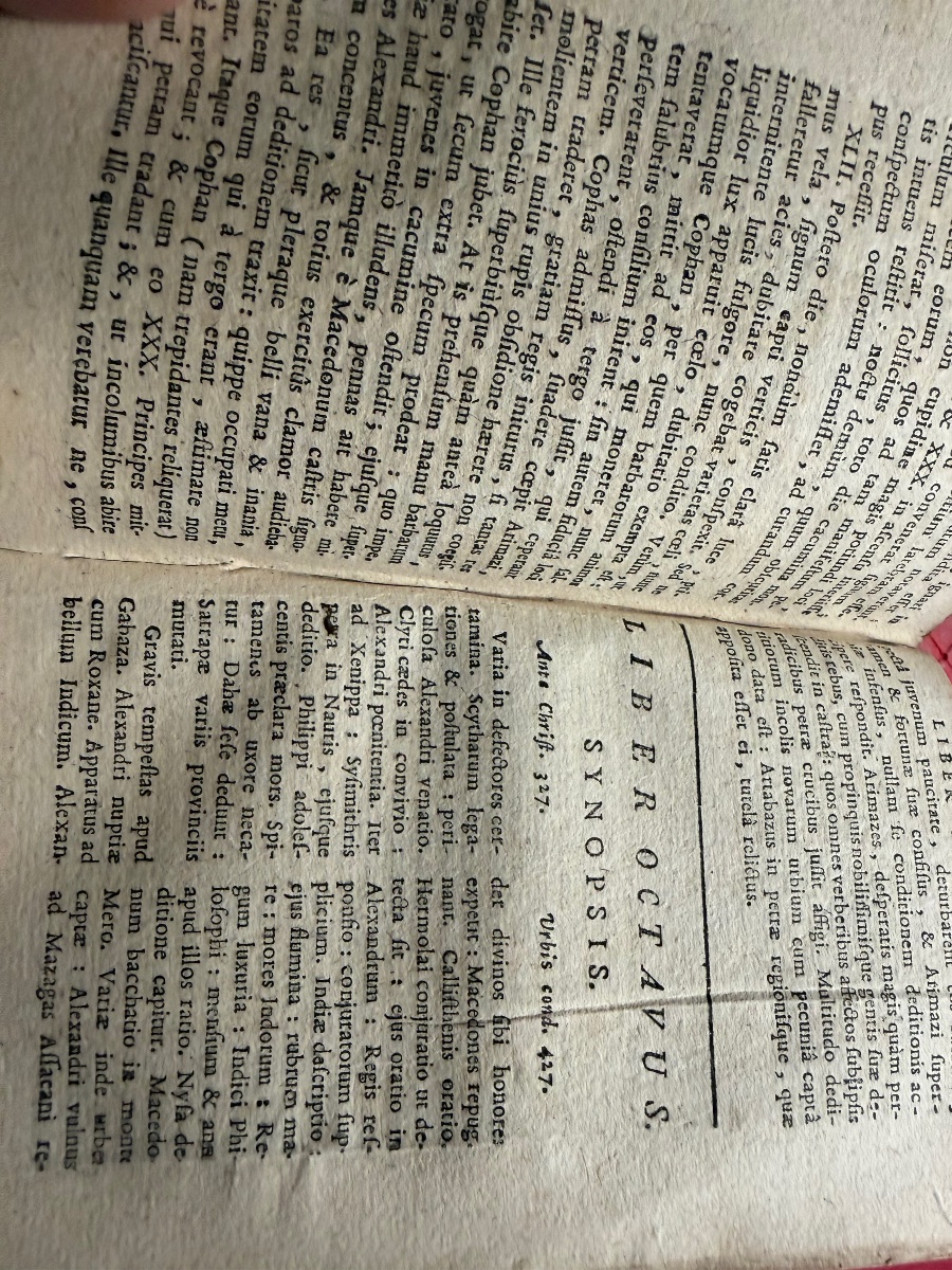 1 Vol In 16 en velin "Q. Curtii Rufi de Rebus Gestis Alexandri Magni" Historiarum .M; Raderii. -photo-6