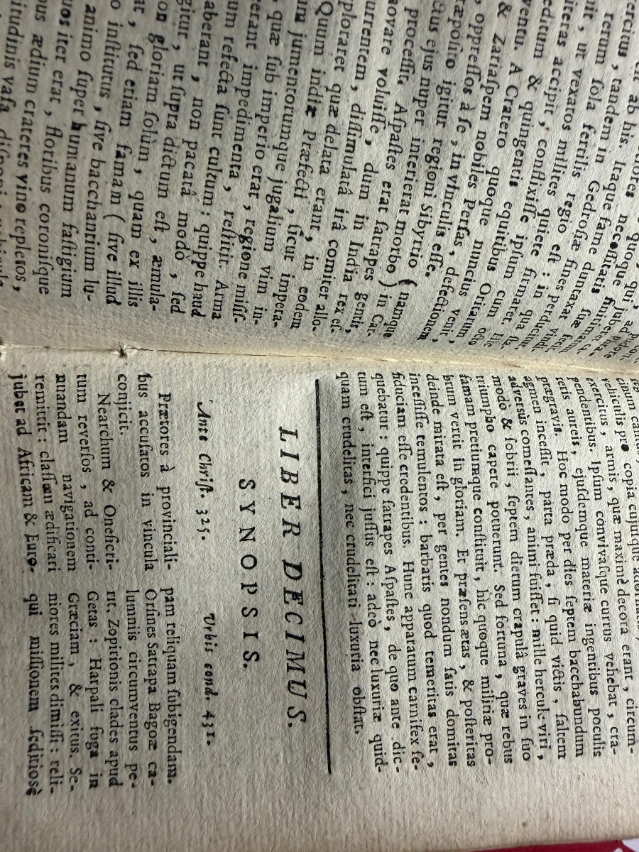 1 Vol In 16 en velin "Q. Curtii Rufi de Rebus Gestis Alexandri Magni" Historiarum .M; Raderii. -photo-7