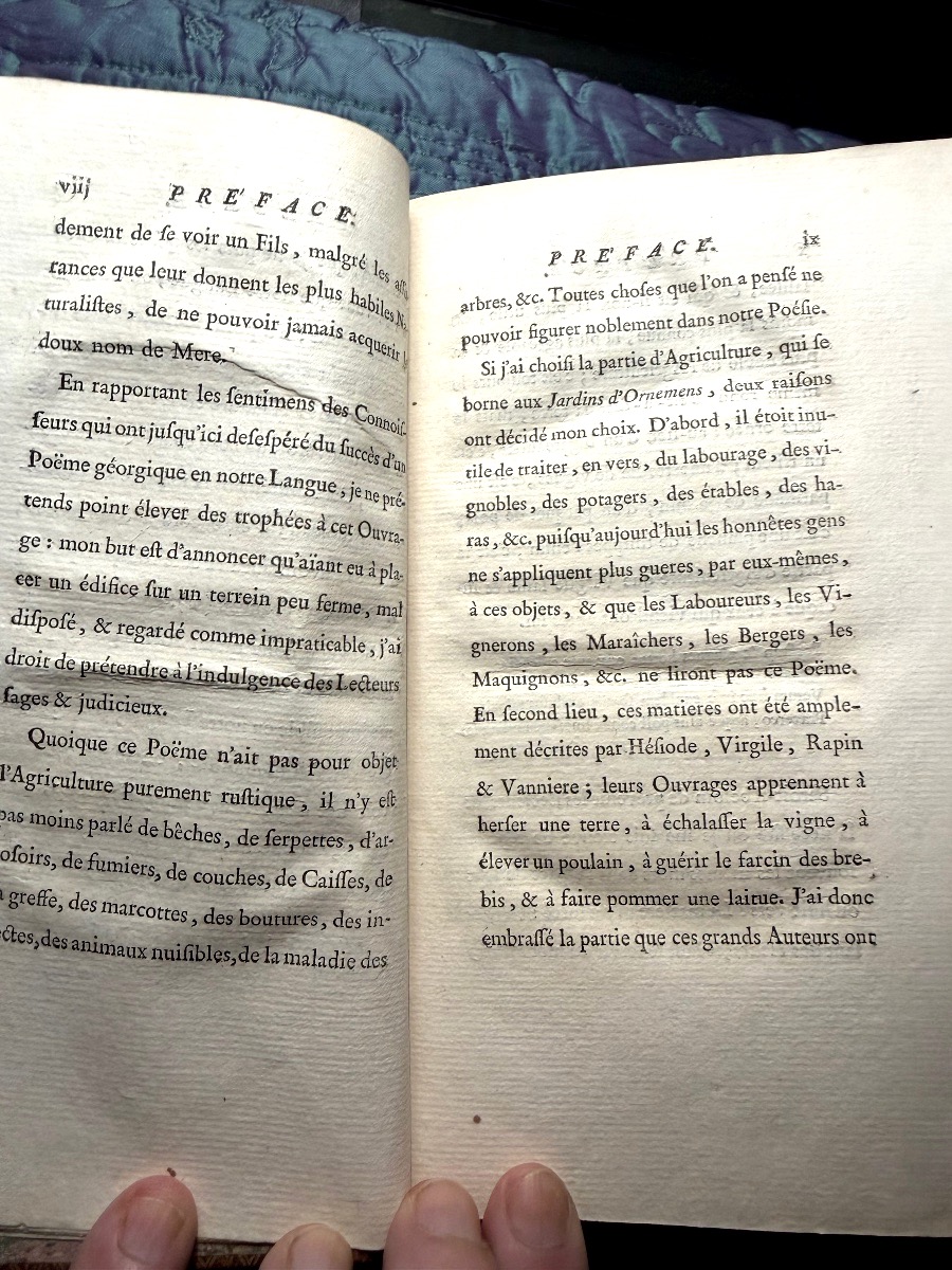De la Bibliothèque du Roi Louis XVI "Les Jardins d'Ornemens" maroquin rouge frappé de ses Armes-photo-4