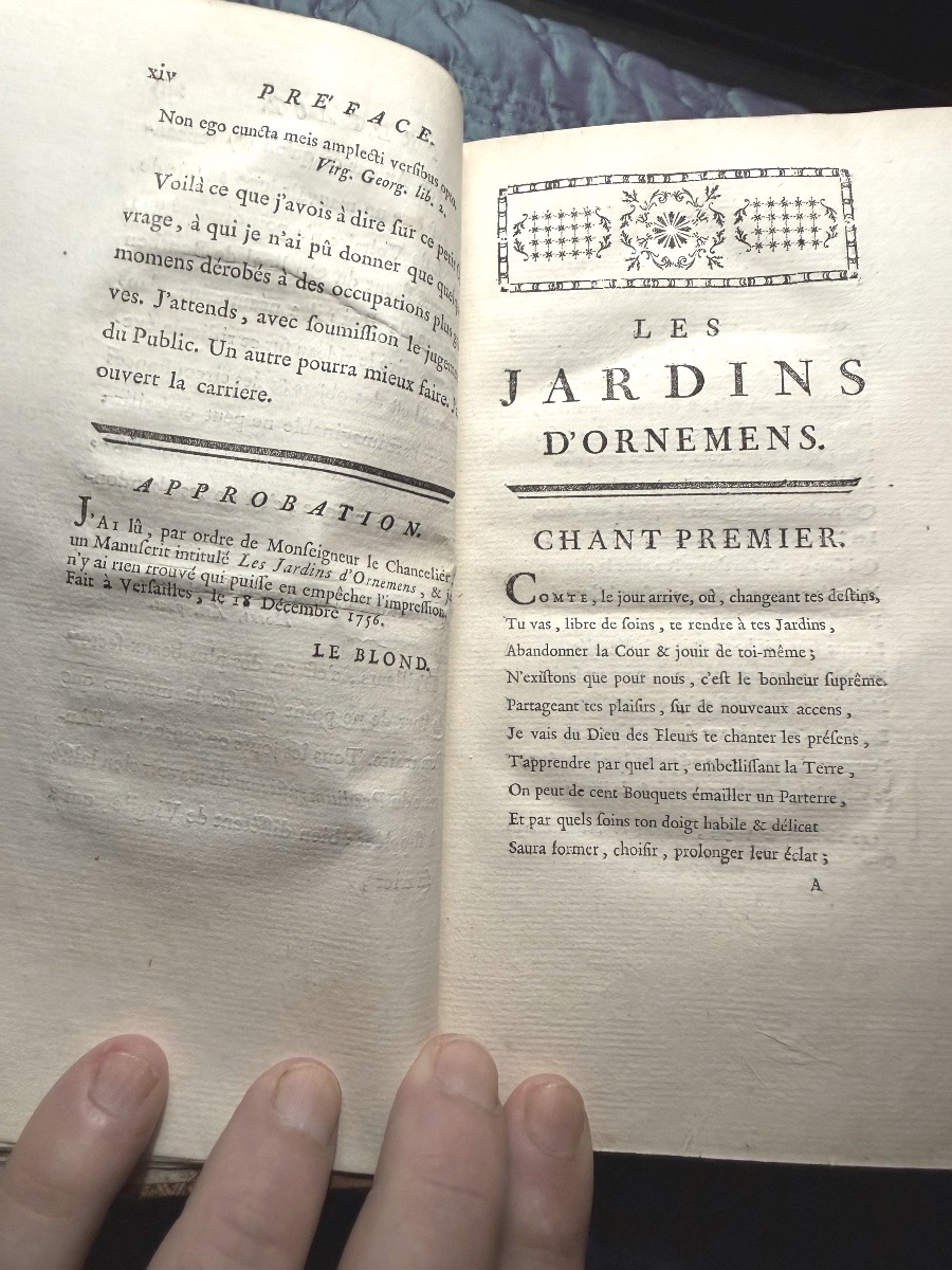 De la Bibliothèque du Roi Louis XVI "Les Jardins d'Ornemens" maroquin rouge frappé de ses Armes-photo-7