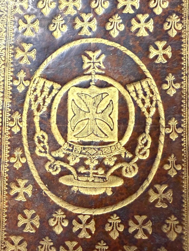 Fort Vol In12 : Reliure au Semis de  fleurs de lys et croix du Languedoc: "Iacobi Saliani" 1629-photo-8