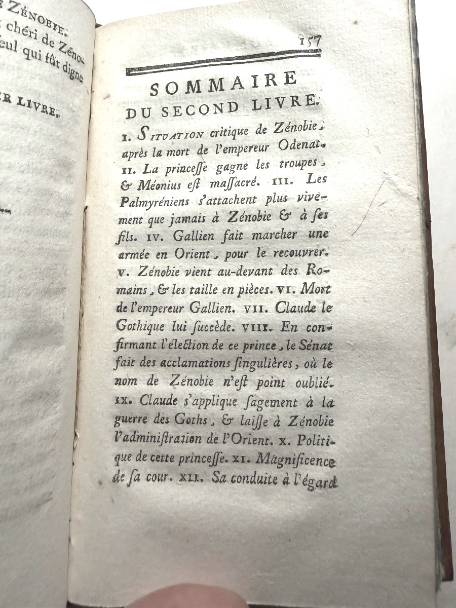 Histoire de Zénobie , Impératrice-Reine de Palmyre , par M. E.deH.) Joseph Jouve...Paris 1758.-photo-6
