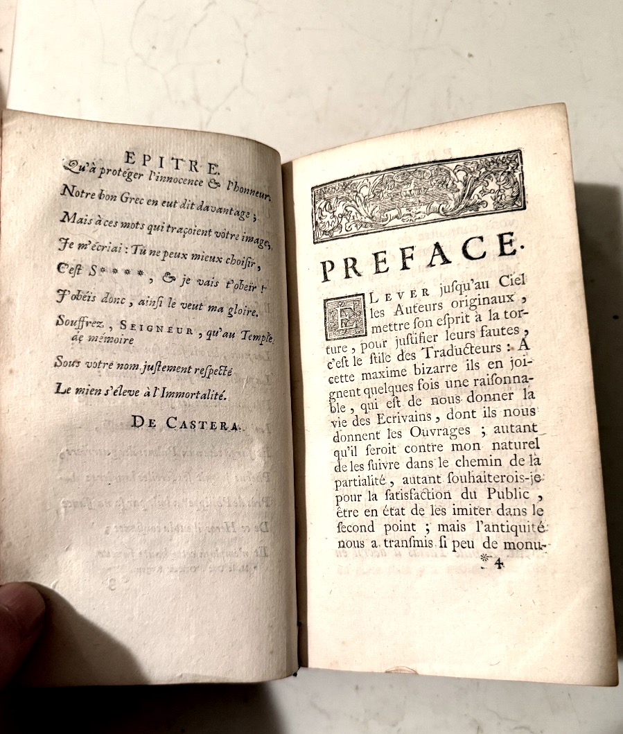  1 Vol. In 12 :"Les Amours de Leucippe et de Clitophon ," trad. du Grec . A  Amsterdam 1733-photo-4