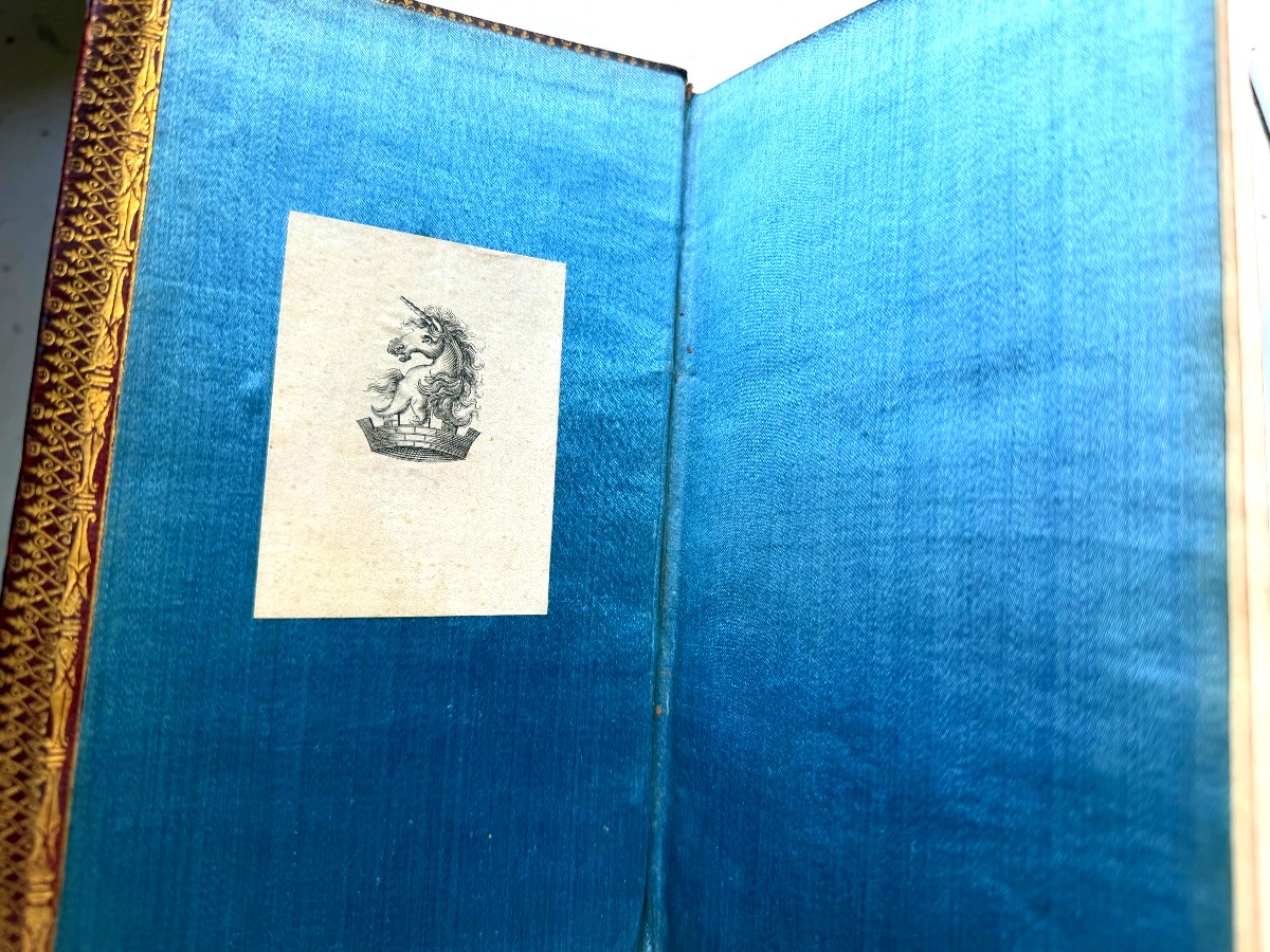 Rich Red Morocco Binding. "ge. Henrrici Ayrery D. Opuscula Minora. Göttingen, 1747. Large 12mo"-photo-3