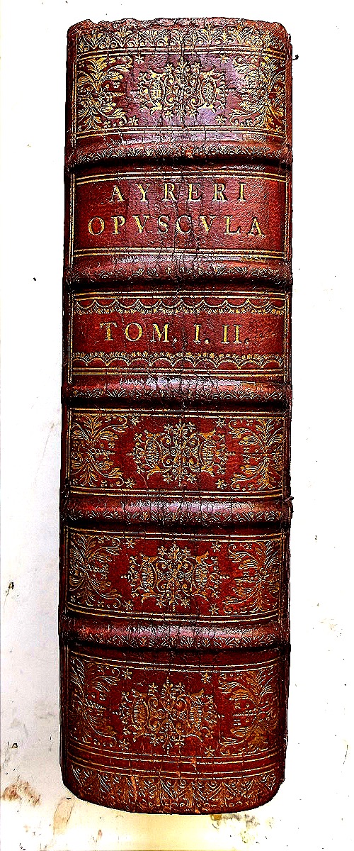 Rich Red Morocco Binding. "ge. Henrrici Ayrery D. Opuscula Minora. Göttingen, 1747. Large 12mo"-photo-4