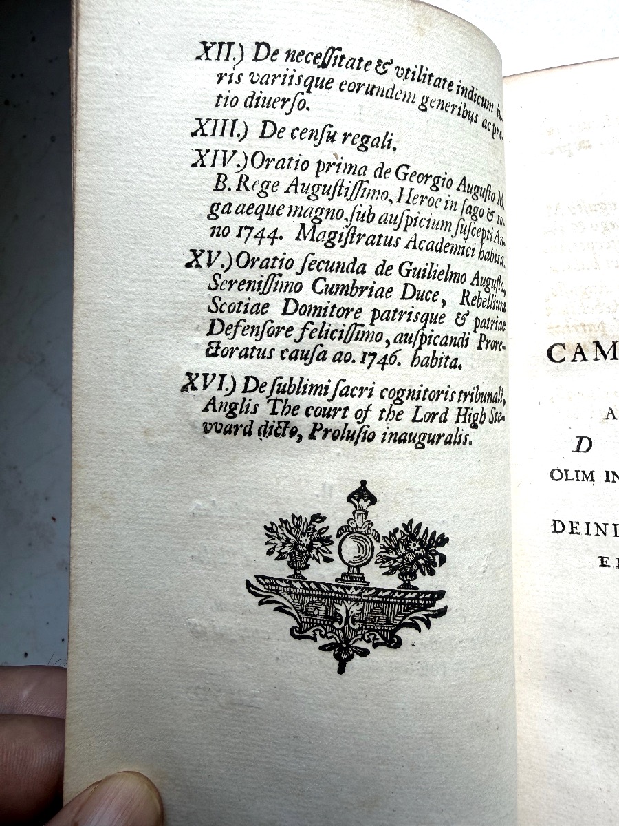 Rich Red Morocco Binding. "ge. Henrrici Ayrery D. Opuscula Minora. Göttingen, 1747. Large 12mo"-photo-6