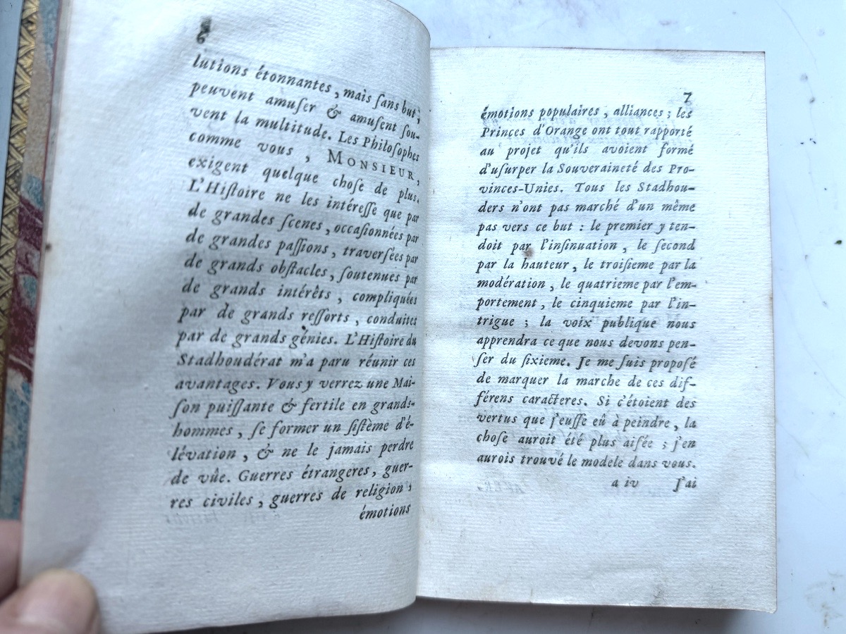History Of The Stadtholdership From Its Origins To The Present, By Raynal; Published By Aux Armes, 1748.-photo-3