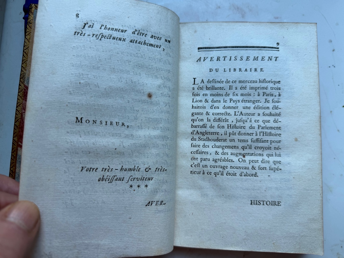 History Of The Stadtholdership From Its Origins To The Present, By Raynal; Published By Aux Armes, 1748.-photo-4
