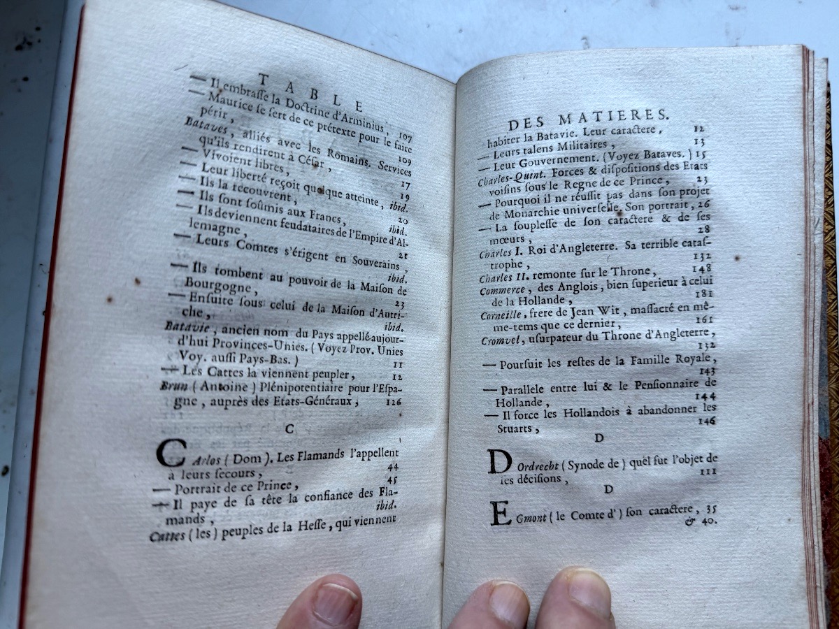 History Of The Stadtholdership From Its Origins To The Present, By Raynal; Published By Aux Armes, 1748.-photo-6