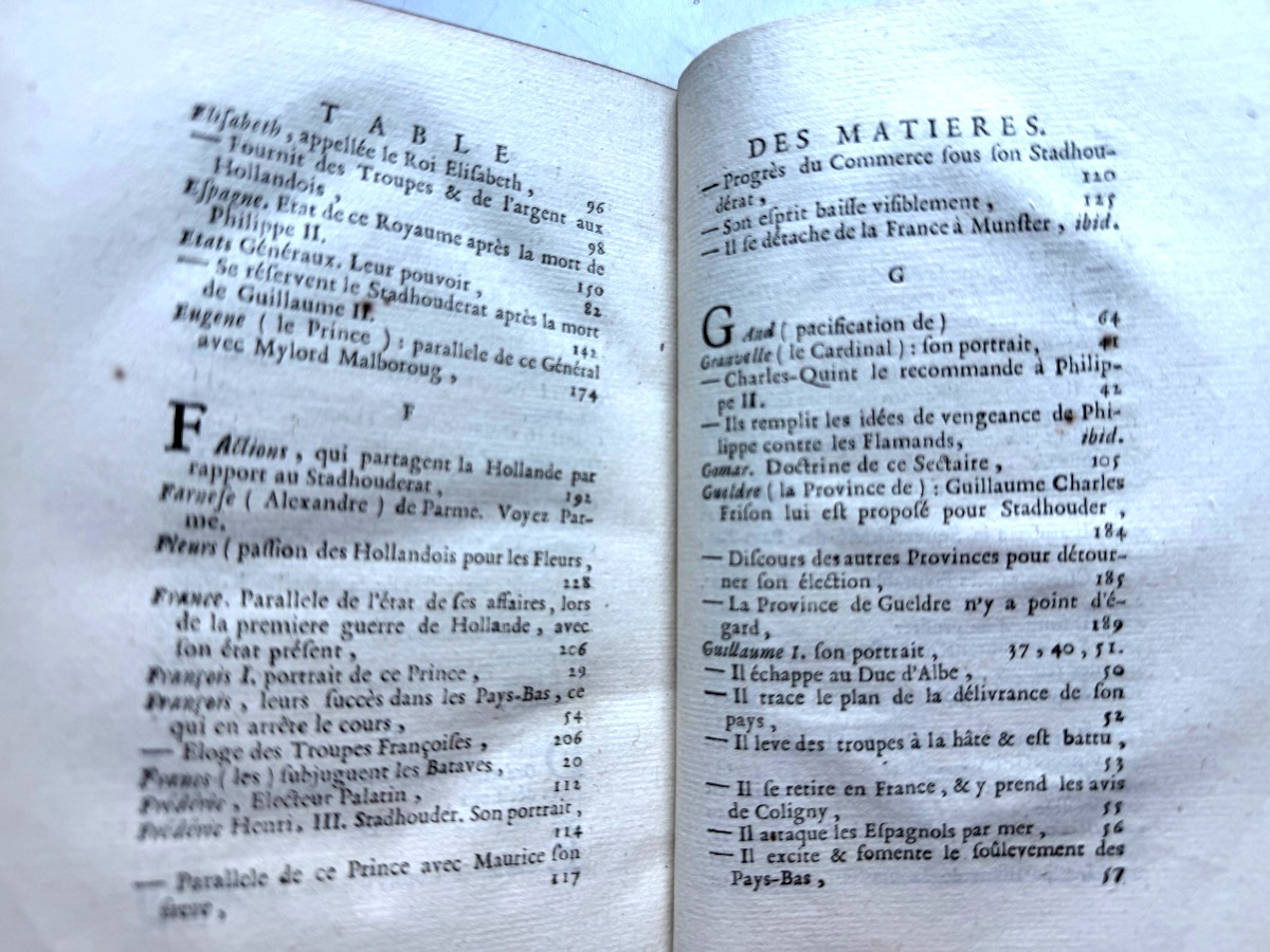 History Of The Stadtholdership From Its Origins To The Present, By Raynal; Published By Aux Armes, 1748.-photo-7