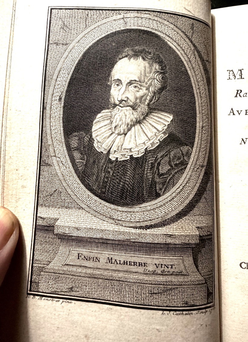 Poems By Malherbe In A Fine Glossy Calfskin Binding With A Ribbed Spine. Paris, Barbou, 1764.-photo-3