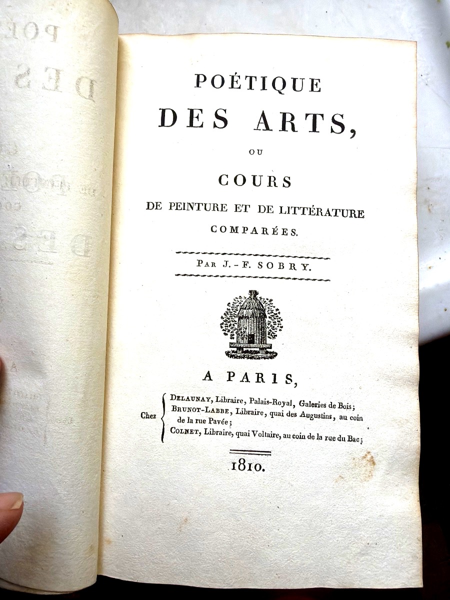 Poétique des Arts aux Armes de Louis XVIII de la bibliothèque d'Alexis de Rédé Hotel Lambert 19-photo-1