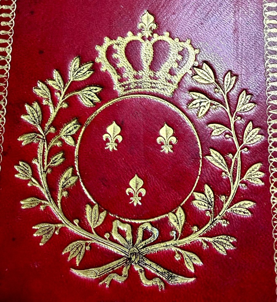 Poétique des Arts aux Armes de Louis XVIII de la bibliothèque d'Alexis de Rédé Hotel Lambert 19