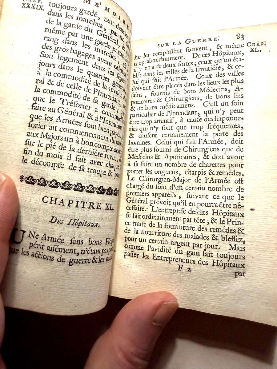 Mémoires sur la Guerre contenant les Maximes de l'Art Militaire du Marquis de Feuquières  ,1734-photo-4