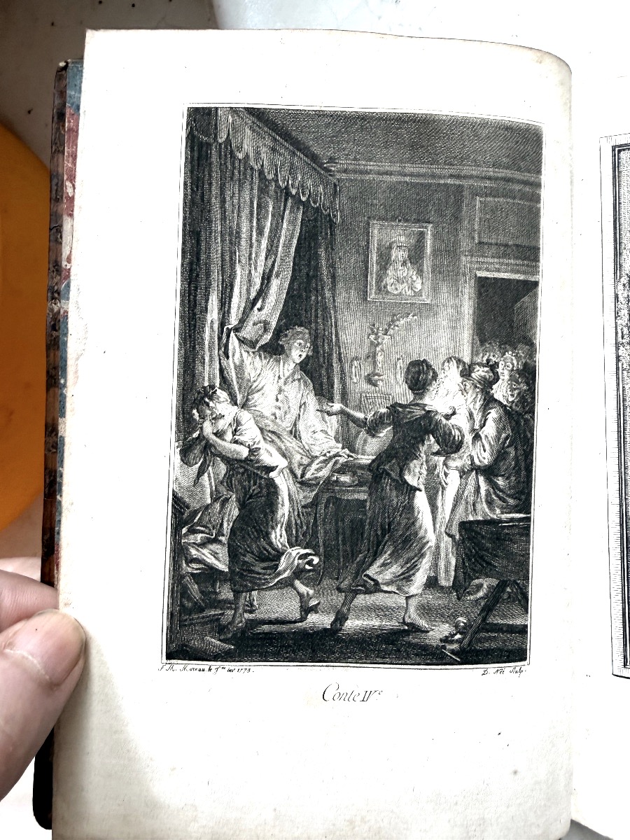 Bel Illustré XVIIIème; "Historiettes ou Nouvelles en Vers" , par Mr. Imbert , 1 Vol In 8. 1774.-photo-1