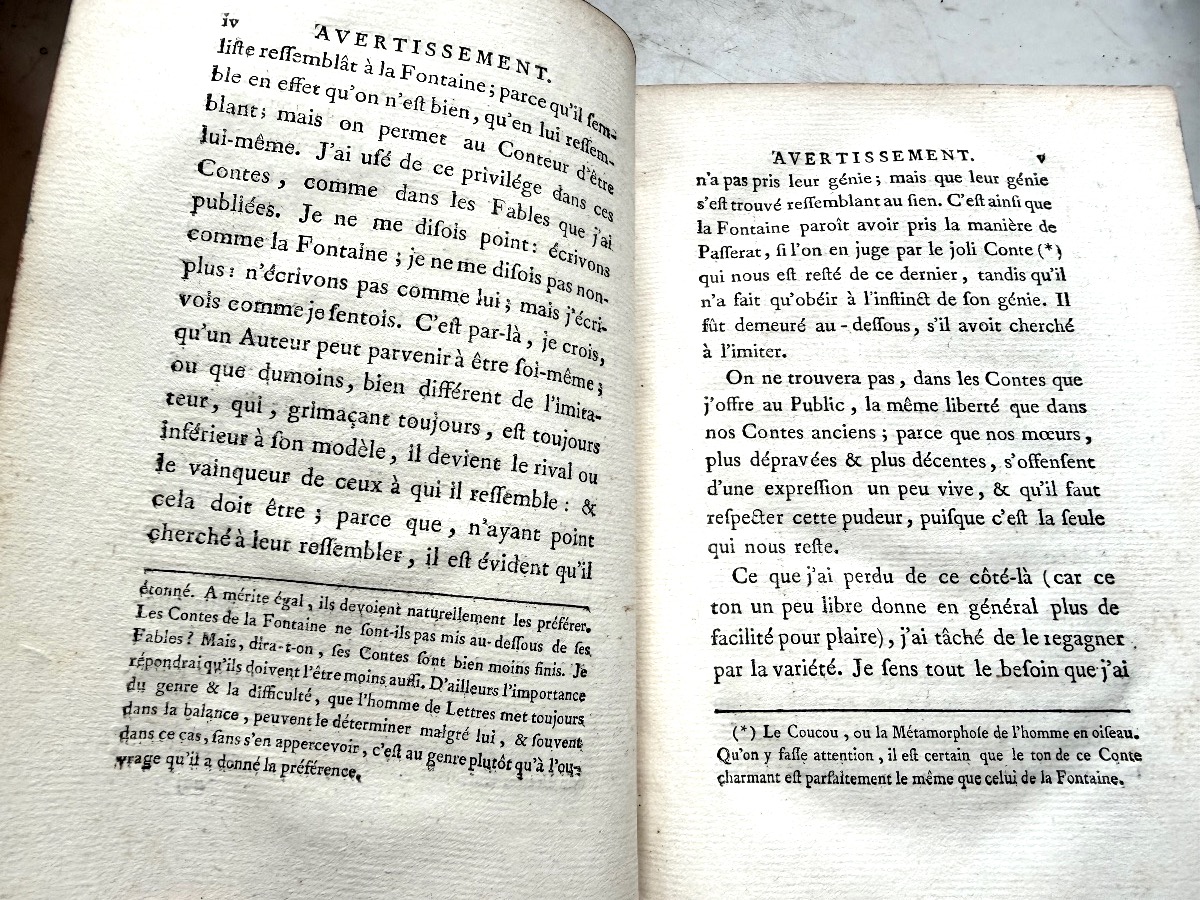 Bel Illustré XVIIIème; "Historiettes ou Nouvelles en Vers" , par Mr. Imbert , 1 Vol In 8. 1774.-photo-8