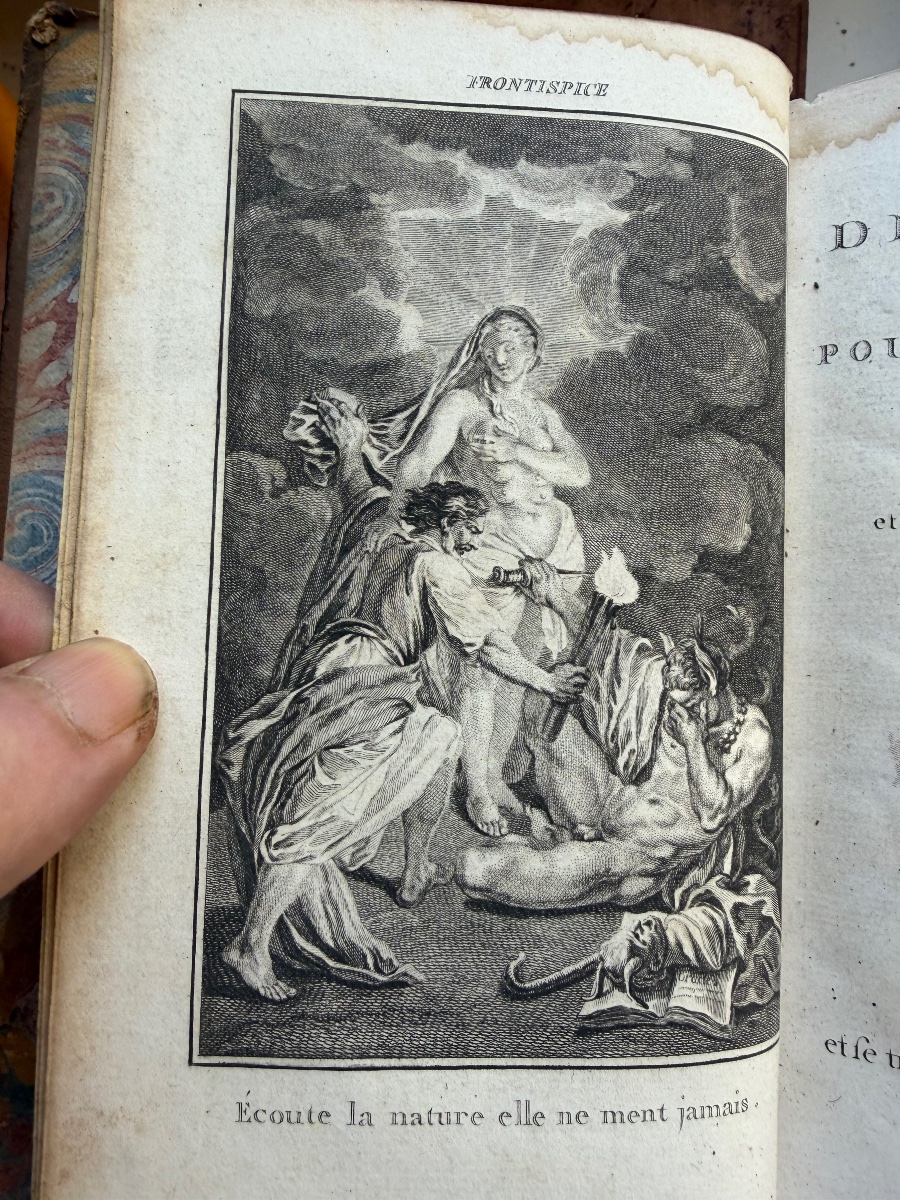 7 Vol. In 8 : "De la Philosophie de la Nature , ou Traité de Morale pour le Genre Humain" .1789-photo-2