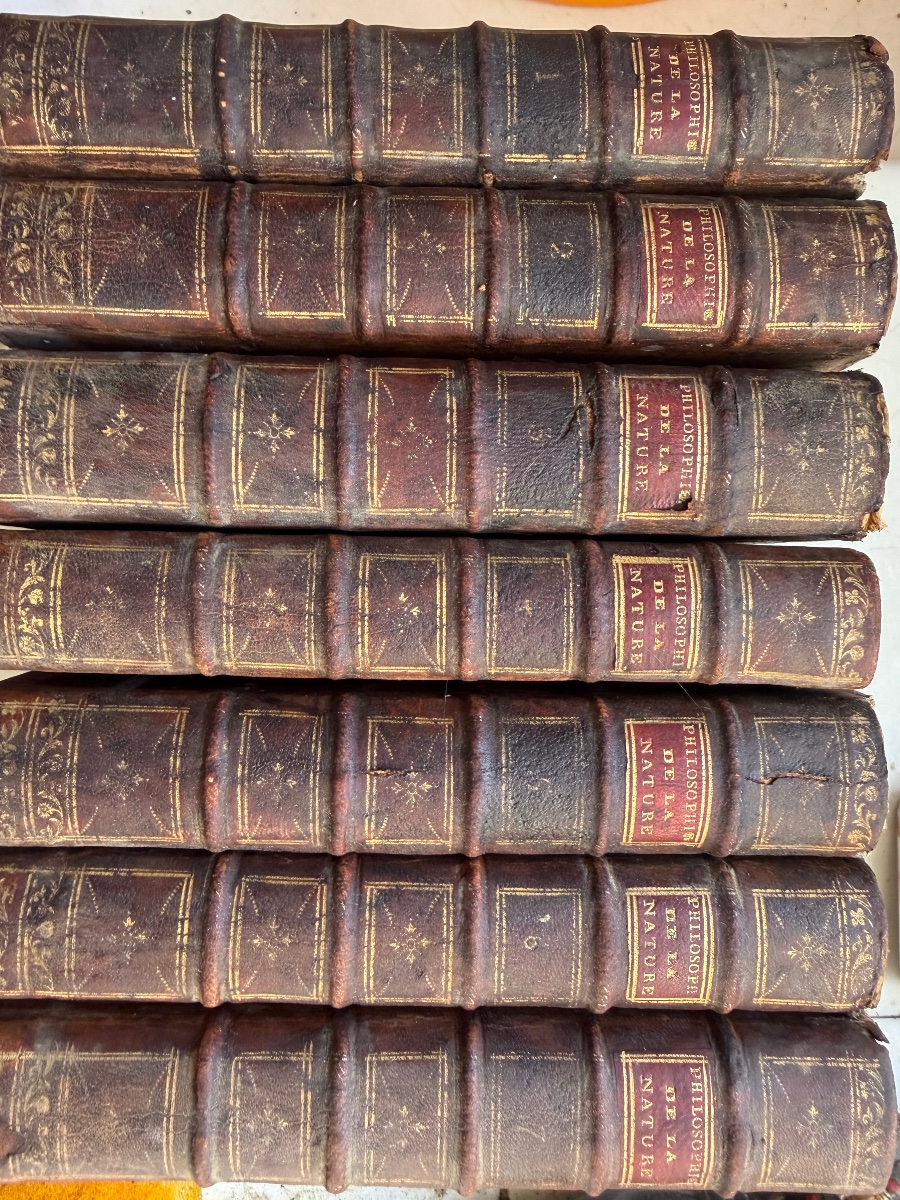 7 Vol. In 8 : "De la Philosophie de la Nature , ou Traité de Morale pour le Genre Humain" .1789-photo-6