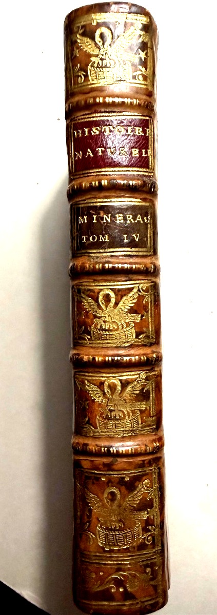 Suite à la Théorie de la terre 1776 Dos et plats aux Armes du" Marquis de Verneuil "2 Vol In 12-photo-4