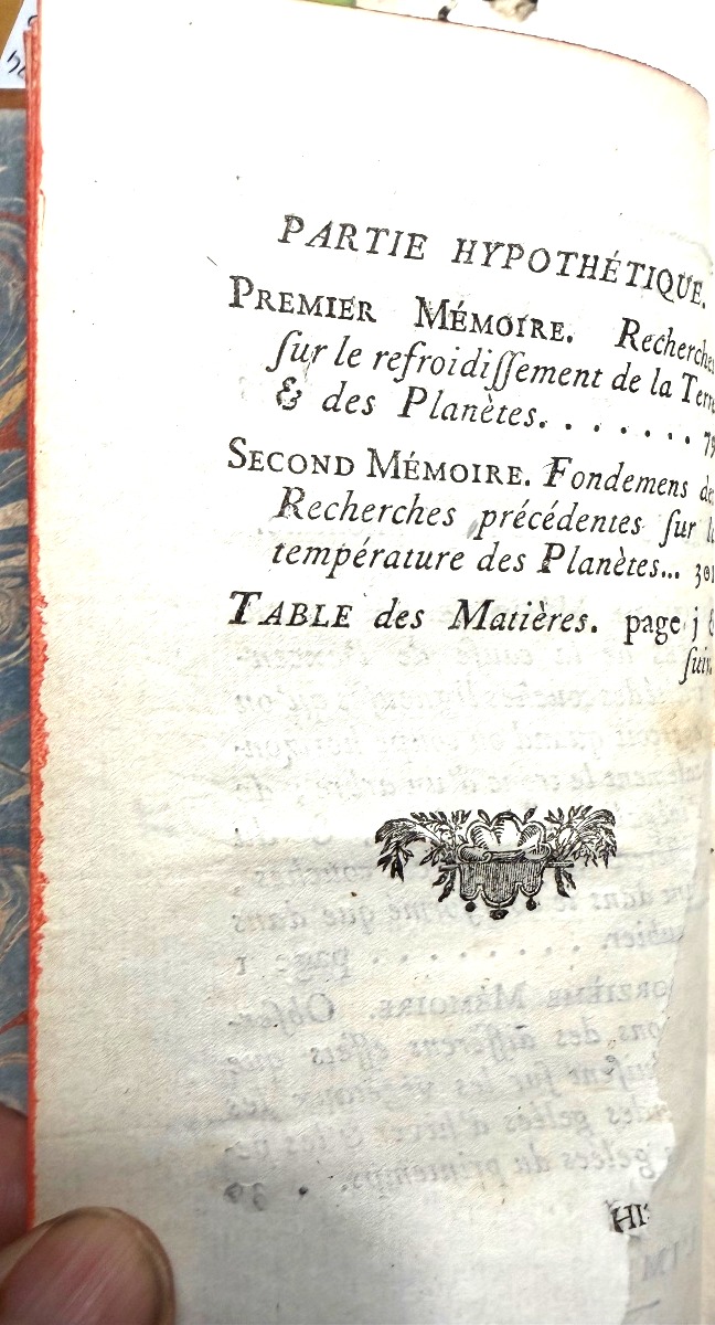 Suite à la Théorie de la terre 1776 Dos et plats aux Armes du" Marquis de Verneuil "2 Vol In 12-photo-5
