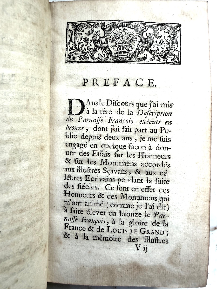 Essays On The Honors And Monuments Bestowed Upon Distinguished Scholars. Titon Du Tillet, 1734-photo-4