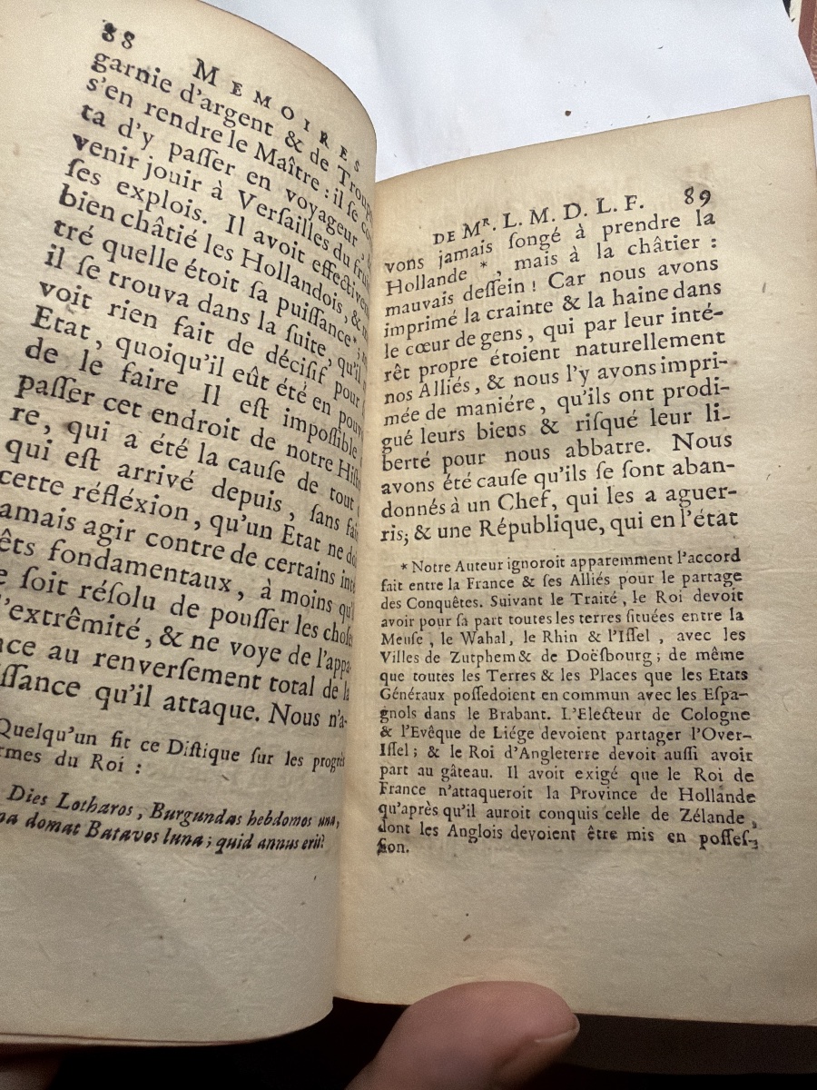 Rares Mémoires du Marquis de la Fare .1749, sur les principaux événements du règne de Louis XIV-photo-5