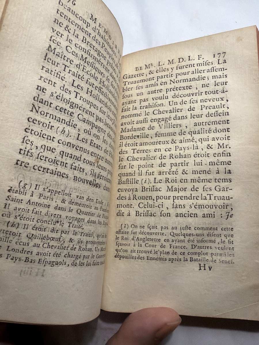 Rares Mémoires du Marquis de la Fare .1749, sur les principaux événements du règne de Louis XIV-photo-6