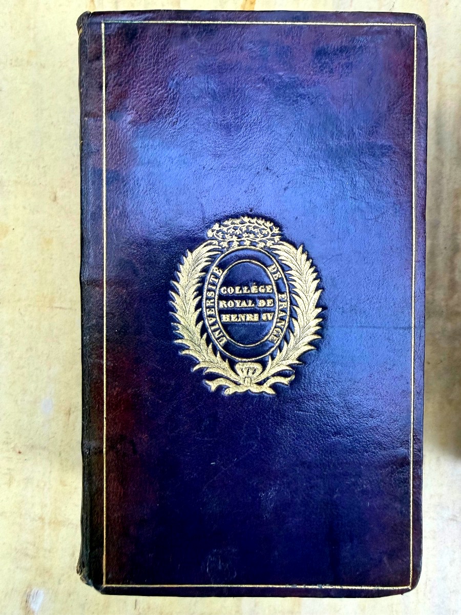 At The Armes Du Collège Henri Iv: "letters Of Madame De Sévigné," 12 Vols., In-8, Morocco Binding, 1818-photo-2