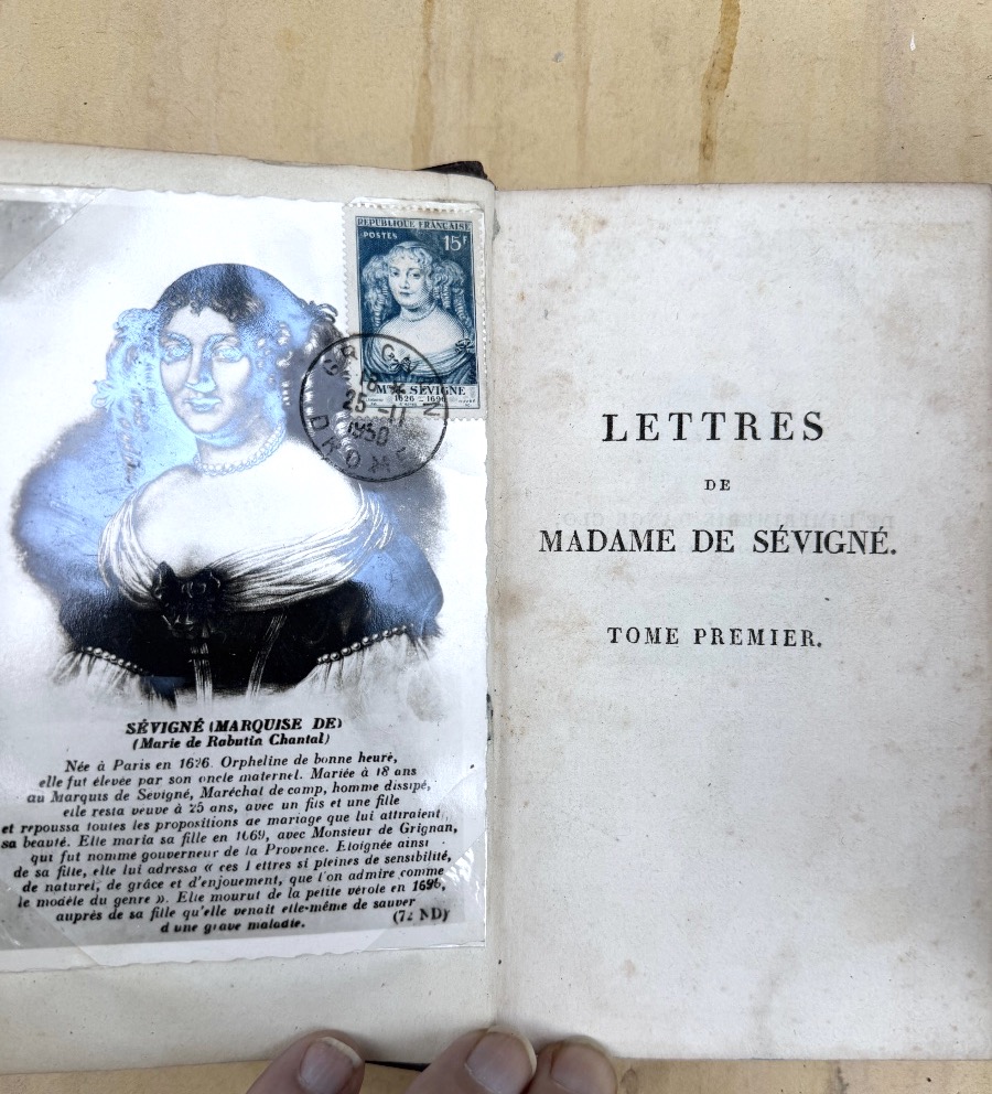 At The Armes Du Collège Henri Iv: "letters Of Madame De Sévigné," 12 Vols., In-8, Morocco Binding, 1818-photo-3