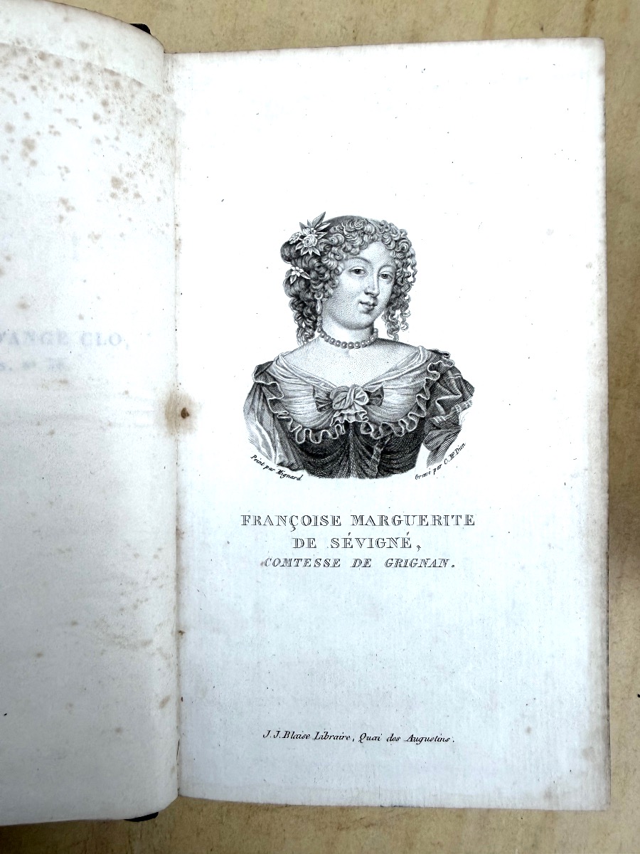 At The Armes Du Collège Henri Iv: "letters Of Madame De Sévigné," 12 Vols., In-8, Morocco Binding, 1818-photo-4