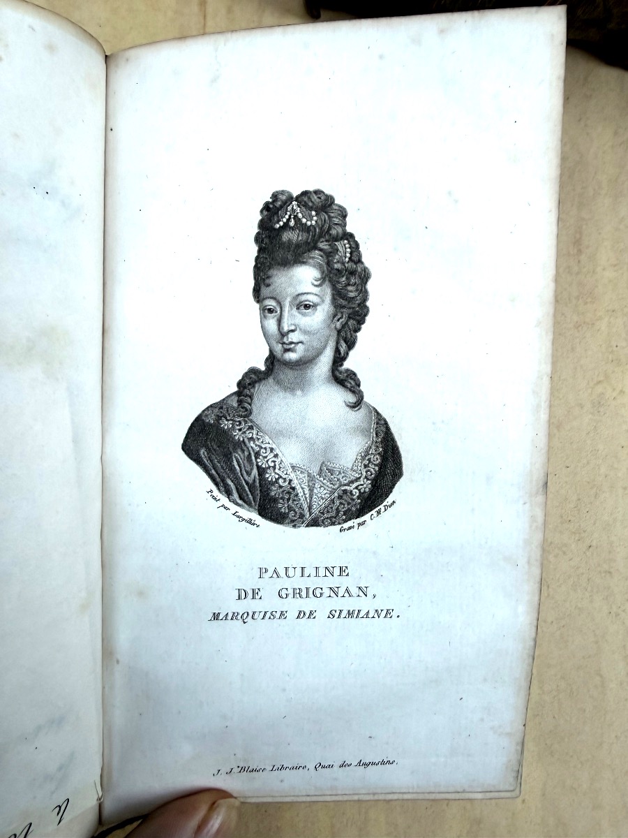 At The Armes Du Collège Henri Iv: "letters Of Madame De Sévigné," 12 Vols., In-8, Morocco Binding, 1818-photo-4