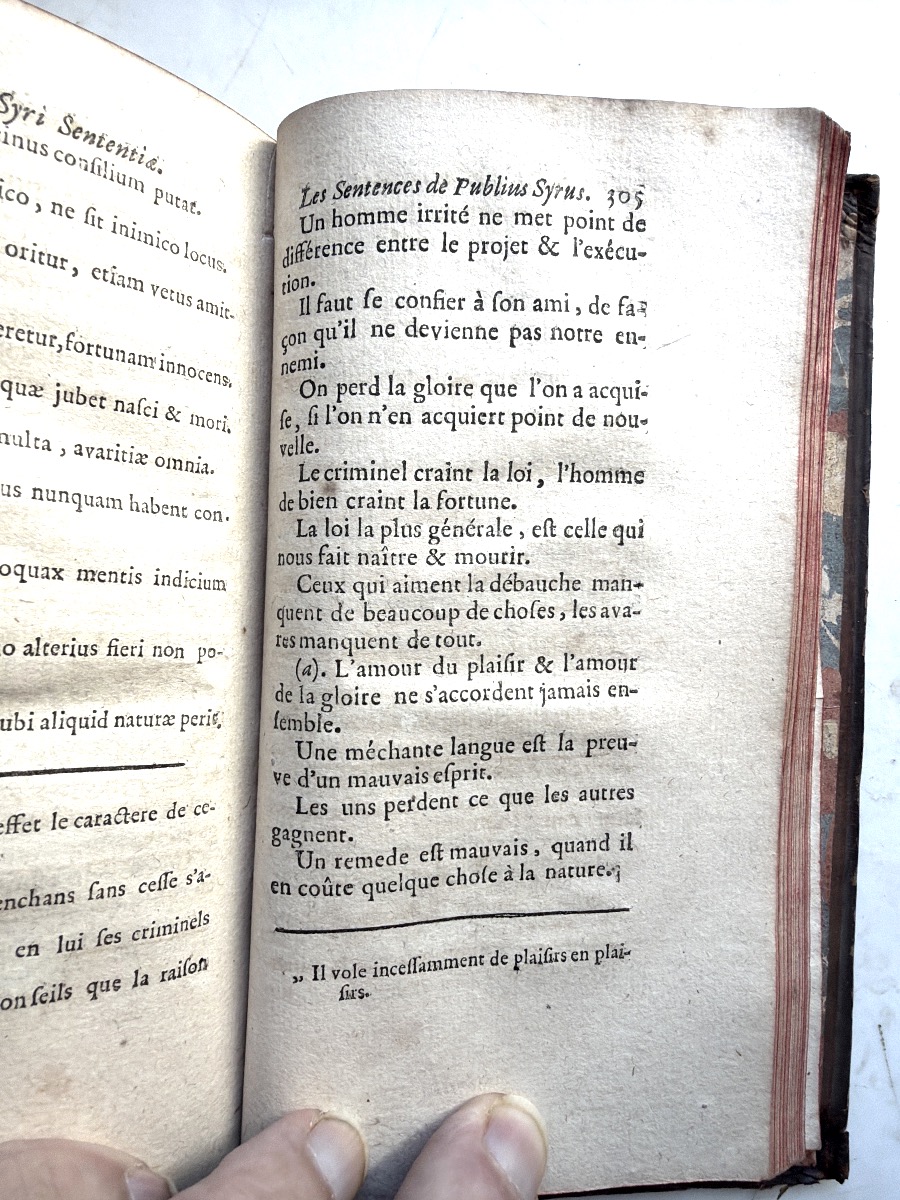 "L'Etna" DEP. Cornelius Severus. et Les Sentences de Publius Syrus , Trad; en Français 1736..1V-photo-7