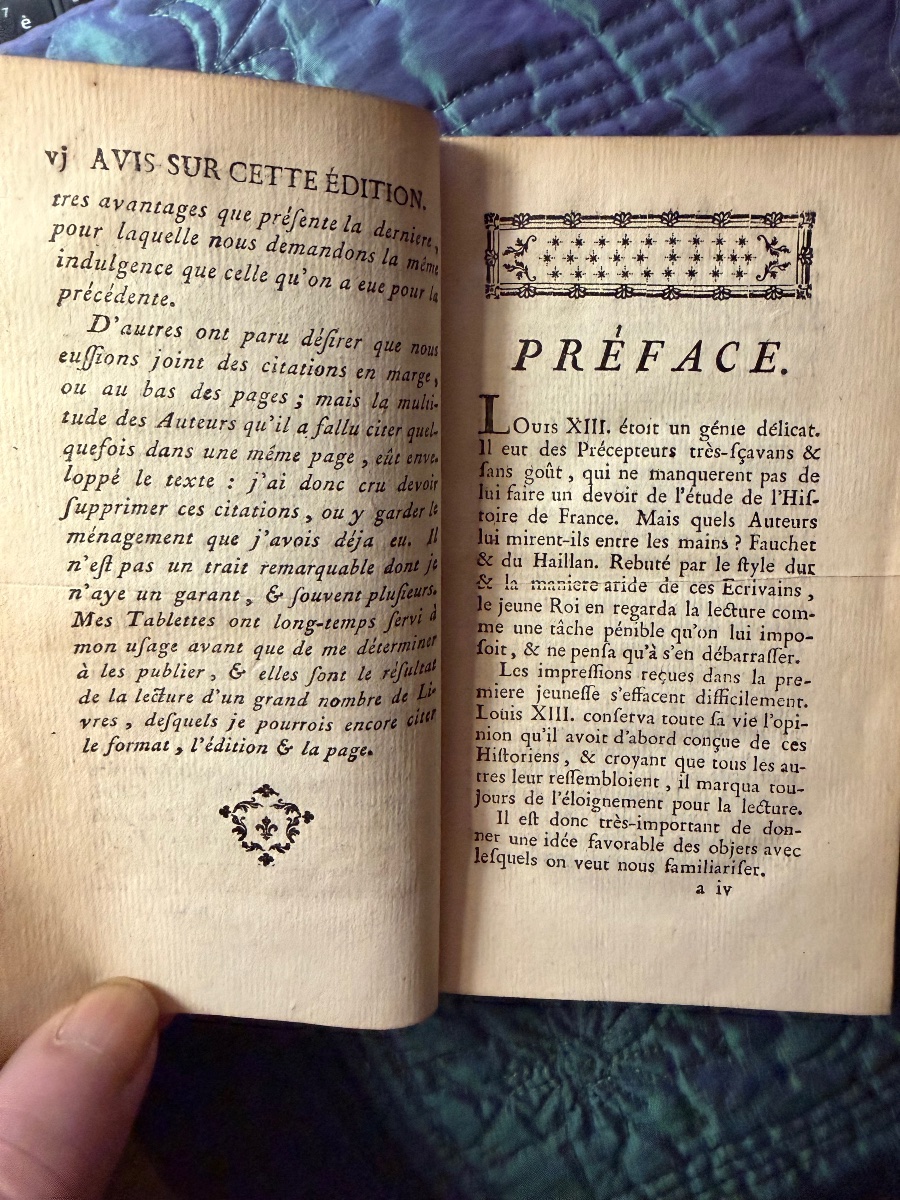 Aux Armes: 3 Vol.In 12 "Tablettes Historiques et Anecdotes des Rois de France depuis Pharamond"-photo-7