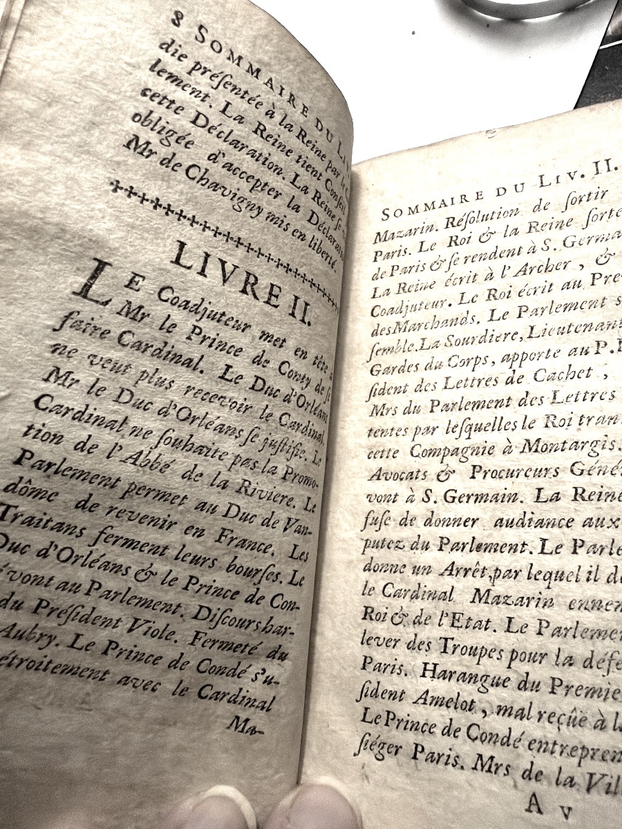 Aux Armes du Prince de Vintimille "Mémoires Secrets de la Cour de France",minorité de Louis XIV-photo-2