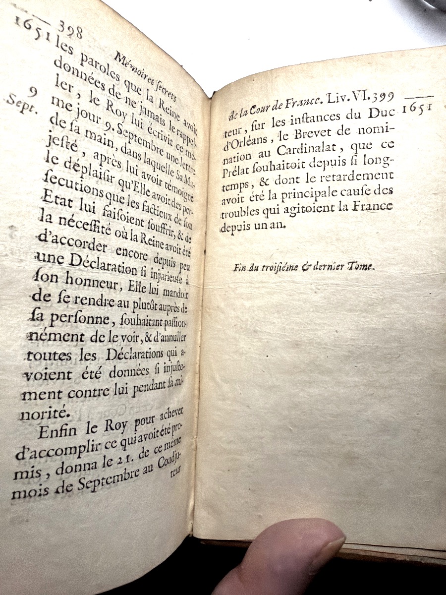 Aux Armes du Prince de Vintimille "Mémoires Secrets de la Cour de France",minorité de Louis XIV-photo-8
