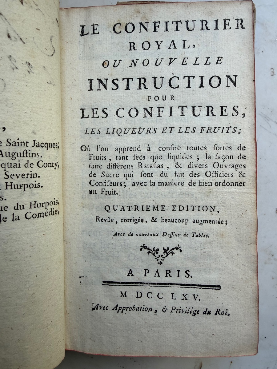 "Le Confiturier Royal ",  nouvelle Instructions pour les Confitures ,les liqueurs et les fruits-photo-4