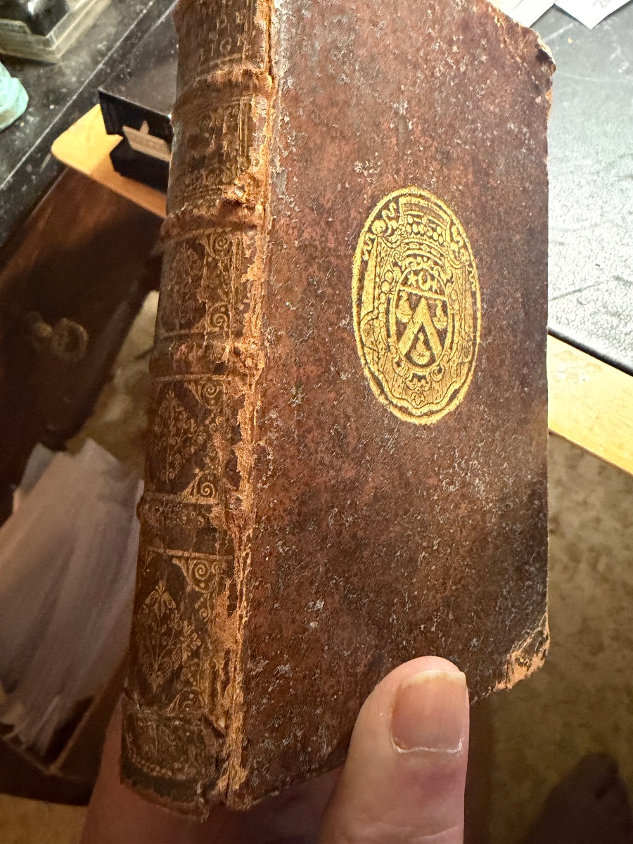 Edition Originale :traduction des Odes et Epodes d'Horace de 1678 Aux Armes Famille de Creil-photo-2