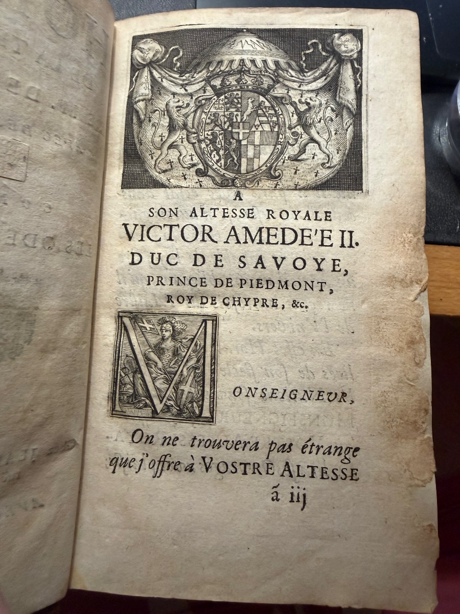 Edition Originale :traduction des Odes et Epodes d'Horace de 1678 Aux Armes Famille de Creil-photo-2