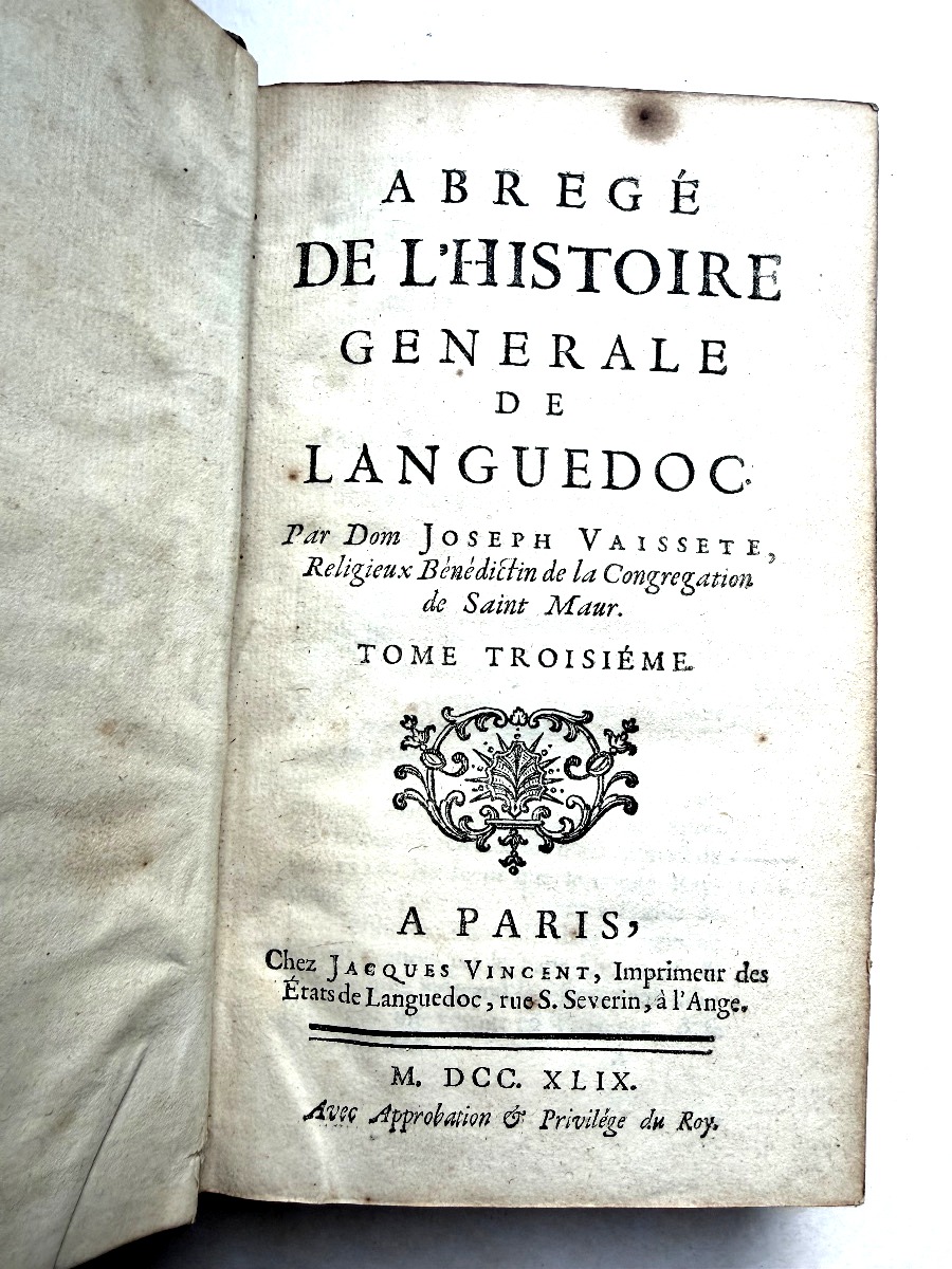 From The Library: Charles Le Goux De La Berchère: *a Summary Of The General History Of Languedoc*-photo-3